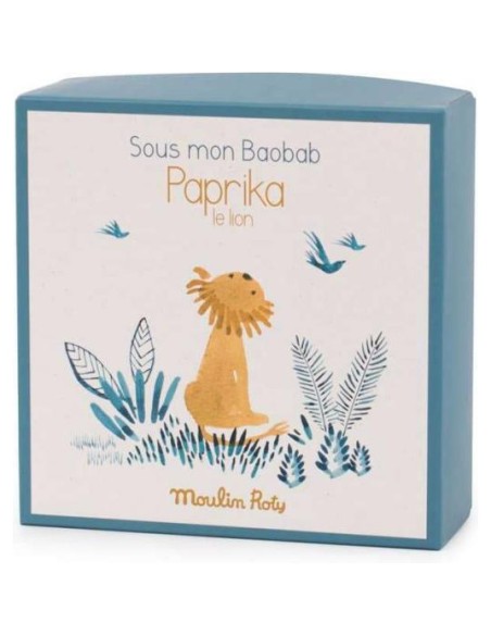Countreur de lion avec porte-tétine - couette - Sous mon Baobab - Moulin Roty