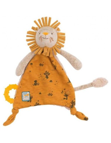 Countreur de lion avec porte-tétine - couette - Sous mon Baobab - Moulin Roty
