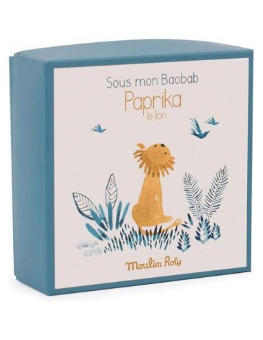 Countreur de lion avec porte-tétine - couette - Sous mon Baobab - Moulin Roty