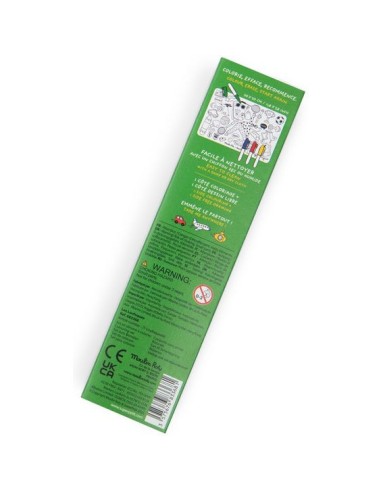 Mini set à colorier et 4 feutres Les Loufoques - Moulin Roty