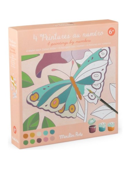 Peintures au numéro Les Rosalies - Activité créative - Moulin Roty
