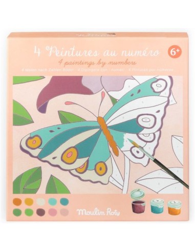 Peintures au numéro Les Rosalies - Activité créative - Moulin Roty