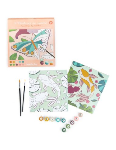 Peintures au numéro Les Rosalies - Activité créative - Moulin Roty