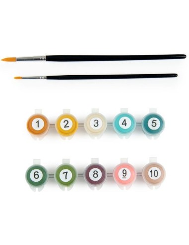 Peintures au numéro Les Rosalies - Activité créative - Moulin Roty