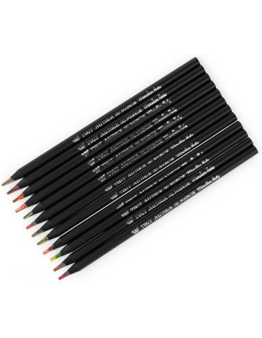 12 crayons de couleur multicolores Tout Autour du Monde - Moulin Roty