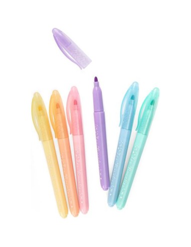 6 feutres pastels Les Rosalies - Papeterie - Moulin Roty