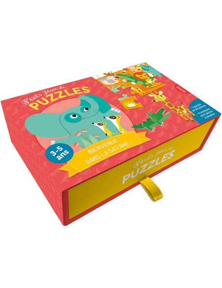 P'tits jeux de puzzles - Bienvenue dans la savane ! - Auzou