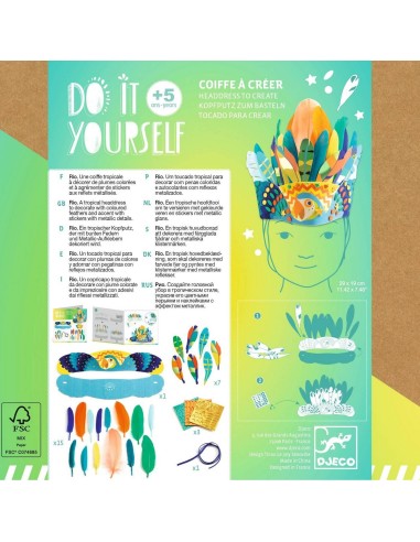 Coiffe à créer Carnaval de Rio Diy - Djeco