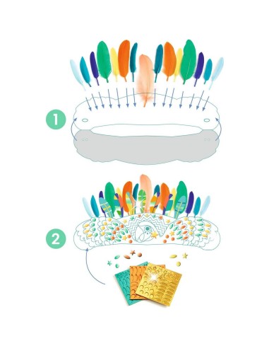 Coiffe à créer Carnaval de Rio Diy - Djeco