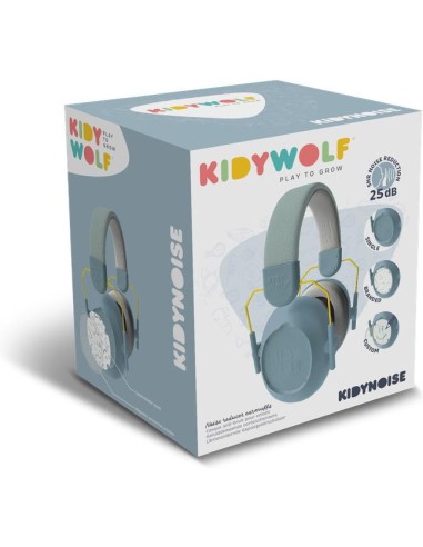 Casque anti-bruit enfant personnalisable - Bleu - Kidywolf
