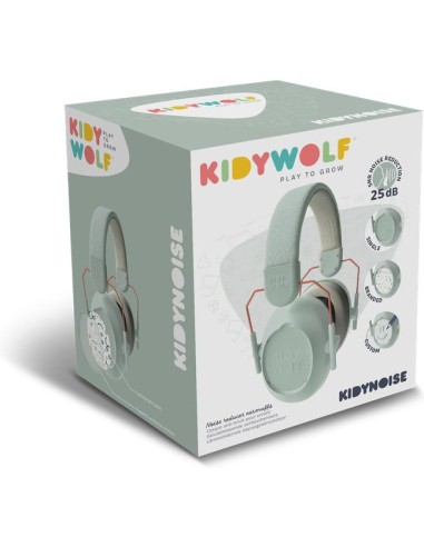 Casque antibruit enfant Kidynoise Vert personnalisable - Kidywolf