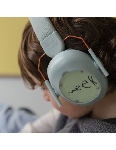 Casque antibruit enfant Kidynoise Vert personnalisable - Kidywolf