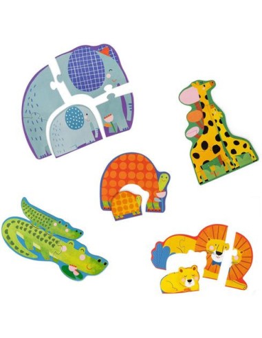 Puzzles évolutifs animaux Les Toupitis - Moulin Roty