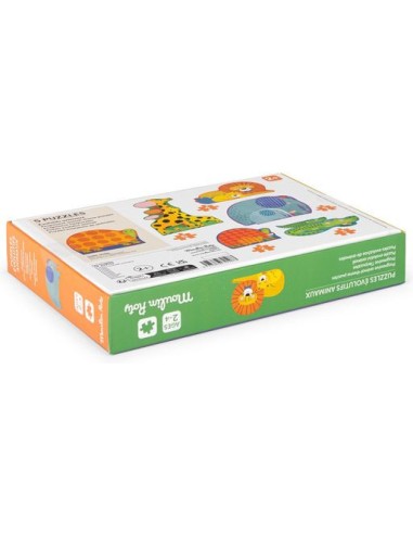 Puzzles évolutifs animaux Les Toupitis - Moulin Roty