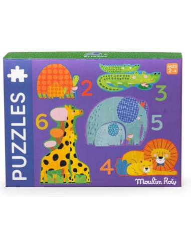 Puzzles évolutifs animaux Les Toupitis - Moulin Roty