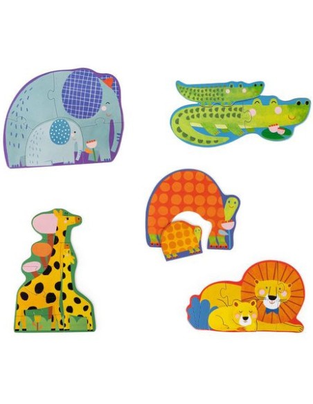 Puzzles évolutifs animaux Les Toupitis - Moulin Roty