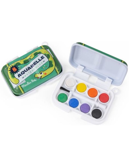 Mini palette aquarelle verte - Papeterie enfant - Moulin Roty