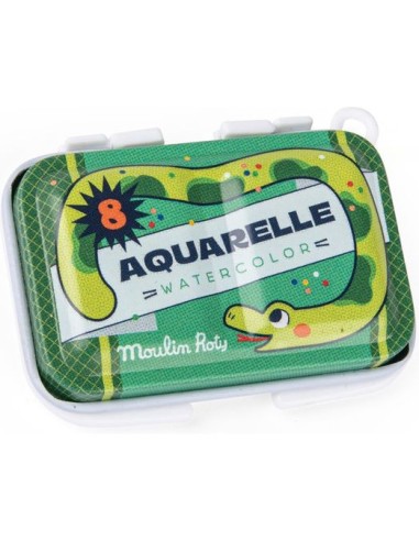 Mini palette aquarelle verte - Papeterie enfant - Moulin Roty