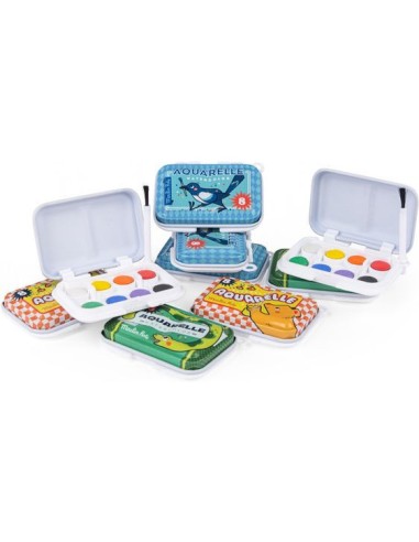 Mini palette aquarelle jaune - Papeterie enfant - Moulin Roty