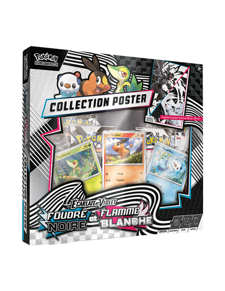 Pokémon: Coffret Poster Foudre Noire et Flamme Blanche