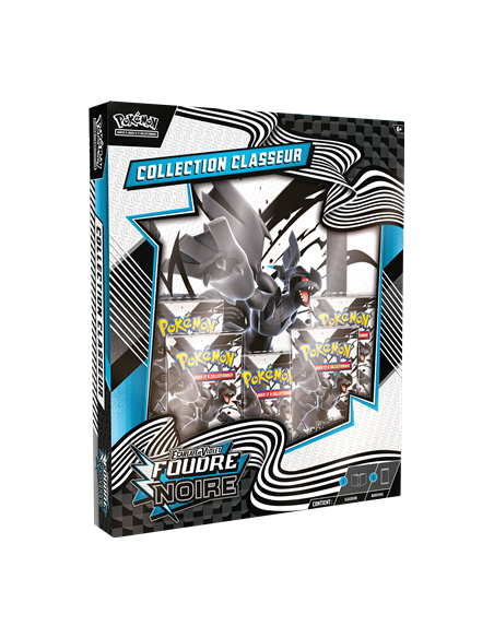 Pokémon : Portfolio(A4) + 5 boosters Foudre Noire