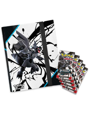 Pokémon : Portfolio(A4) + 5 boosters Foudre Noire