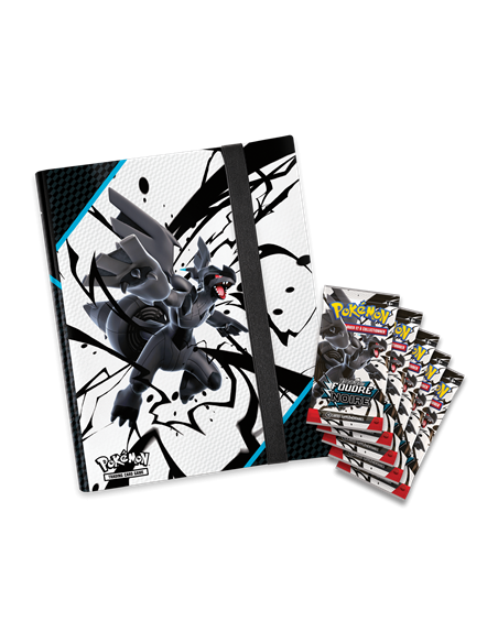 Pokémon : Portfolio(A4) + 5 boosters Foudre Noire
