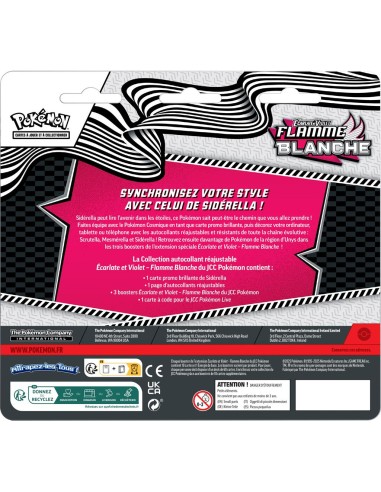 : Tech Sticker 3-Pack Flamme Blanche - Pokémon