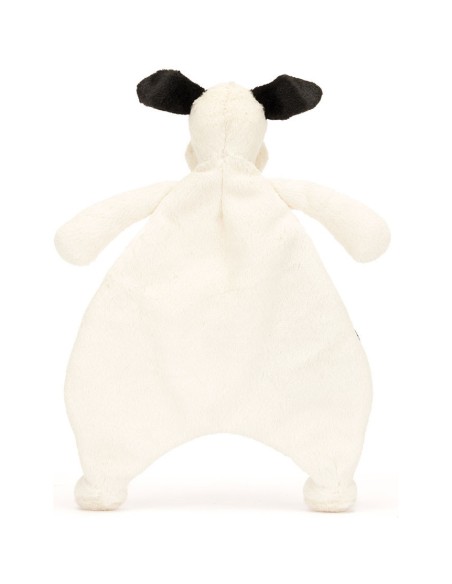 Jellycat Doudou Chien Bashful Black and Cream Puppy Comforter