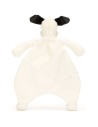 Jellycat Doudou Chien Bashful Black and Cream Puppy Comforter