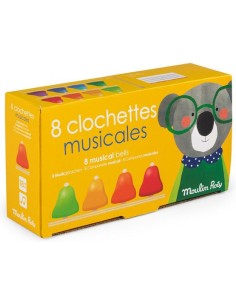8 clochettes musicales Les Popipop - Moulin Roty