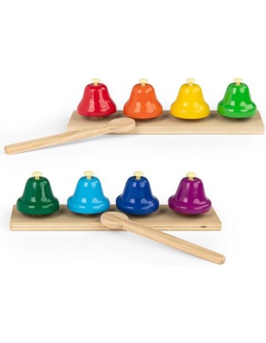 8 clochettes musicales Les Popipop - Moulin Roty