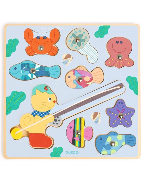 Puzzles relief : puzz & fish bariolo - Djeco