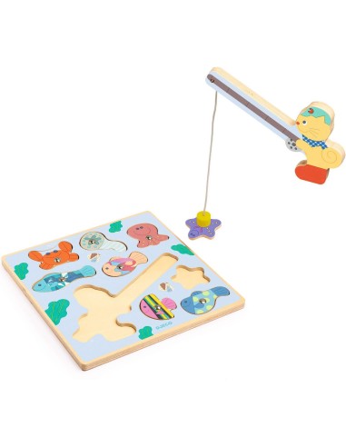 Puzzles relief : puzz & fish bariolo - Djeco