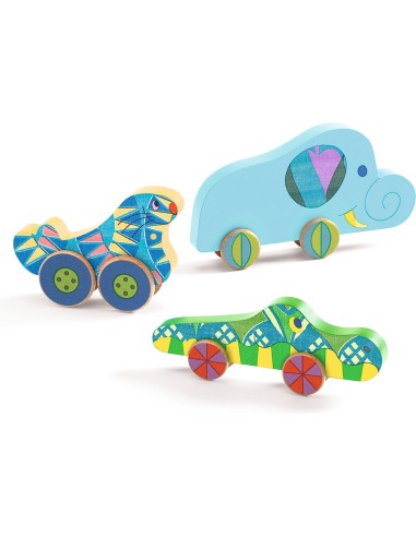 Puzzles relief : puzz & roll bariolo - Djeco