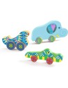 Puzzles relief : puzz & roll bariolo - Djeco