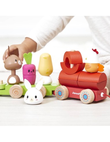 Train de Ferme à tirer - Janod