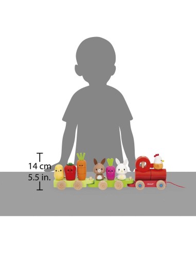 Train de Ferme à tirer - Janod