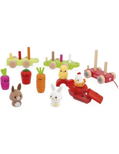 Train de Ferme à tirer - Janod