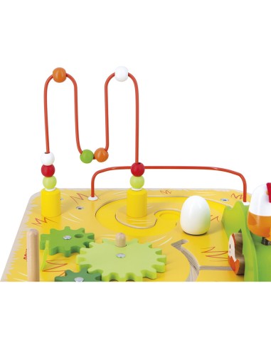 Table d'Activités Ferme en bois : Manipulation & Encastrement - Janod