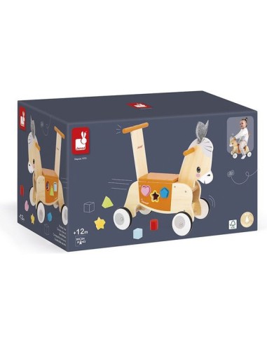 Porteur âne - Jouet en bois - Janod