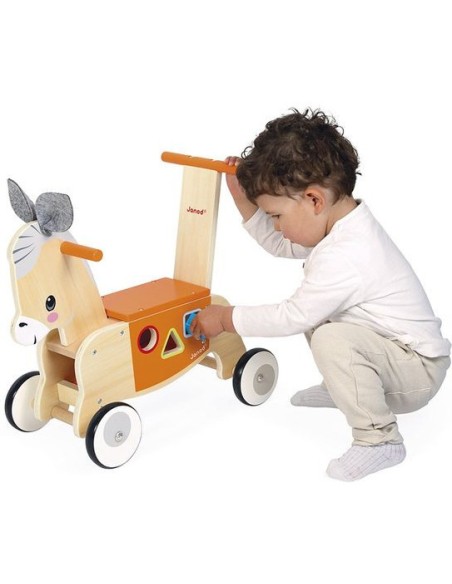 Porteur âne - Jouet en bois - Janod