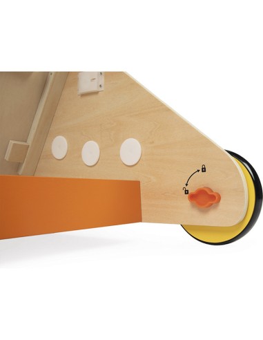 Chariot Multi-Activités Lapin en bois : Jouets à bascule, Porteurs & Chariots - Janod