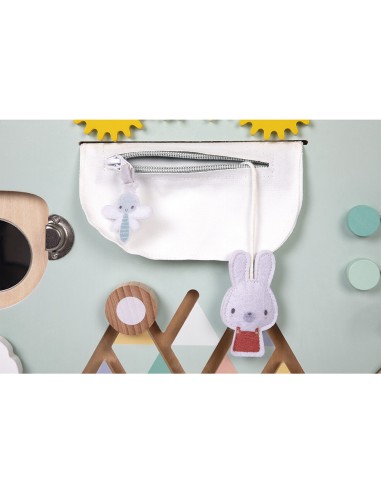 Busyboard en bois pour bébé 18 mois - Busy board ours Pure - Janod