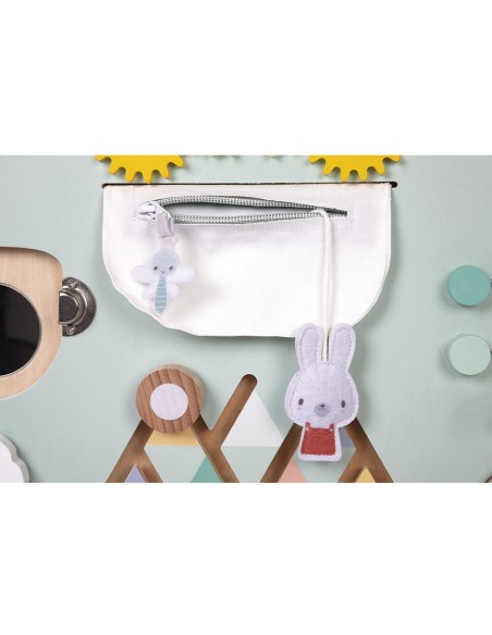 Busyboard en bois pour bébé 18 mois - Busy board ours Pure - Janod
