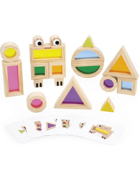 Jeu Sensoriel - Blocs Translucides : Jeux de construction - Janod
