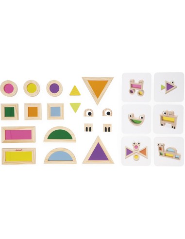 Jeu Sensoriel - Blocs Translucides : Jeux de construction - Janod