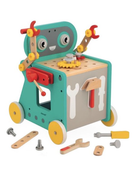 Chariot Robot Brico'Kids : Jouets à bascule, Porteurs & Chariots - Janod