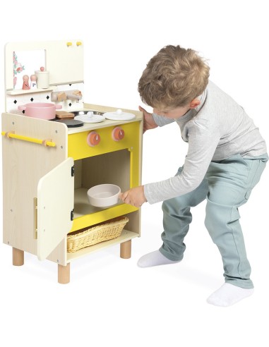 Cuisine en bois Mamie Soleil : Cuisines, dinettes & marchandes - Janod