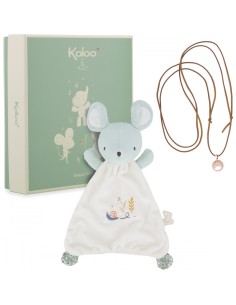 Coffret cadeau grossesse et bébé, bola et doudou sonore souris - Kaloo